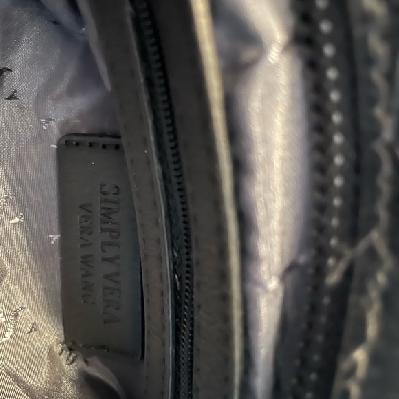 Simply Vera Wang Sleek Black Hobo Bag - Picture 10 of 16